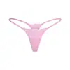 Tanga negro para mujer con tiras finas, transpirable, deportivo, color liso, entrepierna de algodón puro, tanga sexy de tiro bajo