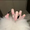 Parches para Manicura de Uñas Portátiles al por Mayor Hielo Transparente Puro Lust Camelia Mariposa Pegatinas de Uñas Terminadas Uñas Postizas Removibles
