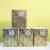 Bolsas de Cartón Blancas con Patrón de Olas Nuevas en Stock para Venta al por Mayor, con Empaque de Etiqueta Colgante, Bolsas de Regalo, Bolsas de Compra para Tiendas Minoristas