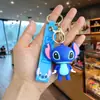 Llavero de Muñeco Stitch de Dibujos Animados para Parejas Femeninas, Colgante para Mochila para Estudiantes, Accesorio Pequeño para Mochilas, Estilo Ins