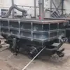 Mcc1.2-6 Vagoneta de Mineração de Despejo Lateral em Trilho Curvo de Lado Único, Vagoneta de Mineração de Despejo Lateral Rebocada por Locomotiva, Vagoneta de Mineração de Despejo Lateral de Bitola 600