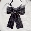 Corbata de Moño Grande con Mango Largo Punto de Ola Temperamento Estilo Universitario Cuello Flor Lindo Accesorios JK Uniforme de Estudiante para Mujer Corbata Juventud Tendencia
