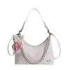 Bolsa Saco Moda Simples Retrô Textura Estilosa Casual Novo Estilo Bolsa para Mulheres Primavera e Verão 2026 Bolsa de Ombro Único Transversal