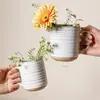 Caneca de Cerâmica Xícara de Café Estilo Europeu Criativo Esmalte Reativo de Forno Escritório Alto Valor Caneca de Leite Venda Quente Transfronteiriça