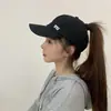 Visera solar UV niños Corea del Sur gorra de béisbol coleta ins verano parte superior vacía gorra alta anti-pico