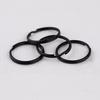 Llavero de Anillo Doble Pintura Horneada Negra de 30MMN Hebilla Colgante para Bolso Muñeca Llavero Hecho a Mano DIY Materiales para Joyería Accesorios
