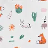 Capa para bolsa de roupas de algodão estampado, malha de algodão classe A para bebês, 300 peças, estampado, dupla face