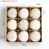 Decoración Navideña de Producto Nuevo Transfronteriza Bola Navideña Afelpada de 8 cm Adorno Colgante para Árbol de Navidad Adorno Colgante de Decoración Festiva de Alta Gama