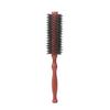 Peine rizador de pelo con cerdas especiales para peluquería, venta al por mayor de fábrica, peine cilíndrico de madera maciza, peine para peinar el cabello liso, peine de madera para peluquería
