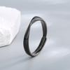 Anillo de Pareja Möbius de Diseño Estilo Coreano para Hombre y Mujer Un Par de Anillos de Pareja Abiertos para Anillo de Pareja Nicho
