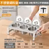 Acero Inoxidable Condimento Redondo Compartimentado Condimentero Mermelada Caja Plato Pequeño Hielo Polvo Caja de Ingredientes Puesto de Venta Contenedor Compartimentado