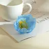 Cabeza de flor de amapola artificial de 7.5CM material para peinado de horquilla DIY accesorio para tocado broche para ropa accesorio para sombrero