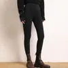 Pantalones de punto para mujer de cachemira de color liso, cintura alta, de un solo hilo, con rayas, nueva colección de primavera, corte ceñido, adelgazantes, leggings de punto para interior y exterior