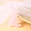 Herramienta de Resina Facial para Masaje de Ojos y Cabeza, Palo Gua Sha Cuatro en Uno, Cepillo Meridian Meridianos del Cuero Cabelludo