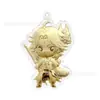 Colgante Zodiaco con Concha de Agua Dorada con Grabado, Llavero para Cadena de Teléfono Móvil Regalo, Suministro Directo del Fabricante, Soporta Logo