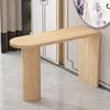 Mesa de bar de madeira maciça moderna simples para casa Designer de divisória de sala de estar criativa Nakajima Mesa de guia de parede Mesa de pé alto