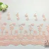 35cm de Largura Renda Preta e Branca Malha Renda Bordada Roupas Bainha de Saia Acessórios Tecido para Cama DIY
