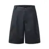 AIMATARGET Pantalones Cortos de Mezclilla Estilo Retro Japonés para Trabajo para Hombre Sueltos Versátiles de Verano de Cinco Puntos CK160