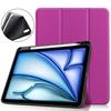 Adecuado para 2026 iPad Air8 /Air7/Air6/Air5/Air4(11 pulgadas) Funda Protectora con Ranura para Bolígrafo de TPU