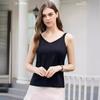 Nueva Camisola de Encaje de Seda de Hielo a la Moda Combinable Color Sólido Estilo Básico Clásico Sexy para Usar Interior y Exterior
