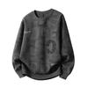 Sudadera Pesada de Manga Larga para Otoño e Invierno, Talla Grande, Cuello Redondo, Diseño de Letras Estampadas Completas para Hombre, Top para Hombre, Aliexpress
