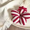 Nova Faixa de Cabelo Infantil com Estampa Xadrez Vermelho e Flores, Elástico de Cabelo