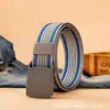 Cinturón de Lona para Hombre Hebilla Automática Casual Versátil Moda Cinturón Forrado Engrosado Nylon Traje de Trabajo Entrenamiento Militar Cinturón de Moda