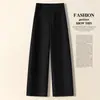 Pantalones Versátiles para el Trayecto Diario de Mujer con Corte Curvo, Nuevos Otoño 2026 de Cintura Alta, Holgados, Adelgazantes, Pierna Recta