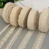Encaje de algodón tejido en forma de ola encaje de algodón hecho a mano DIY material para ropa cortina encaje de algodón
