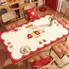 Tapete de Couro Desenho Starman para Mesa de Centro e Mesa de Jantar da Sala de Estar, Toalha de Mesa à Prova d'Água e de Óleo, Personalizável e Disponível para Dropshipping