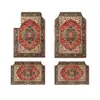 Alfombrillas de Piso Bohemianas de Venta Caliente Transfronterizas de Temu, Resistentes a Manchas, Resistentes al Desgaste y Fáciles de Cuidar, Juego de Cuatro Piezas de Alfombrillas para Coche, Listas para la Venta