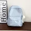 Mochila ins con estrella estilo coreano, simple y elegante, mochila de alta capacidad para estudiantes de secundaria, estudiantes universitarios y uso en viajes