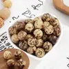 Cascabel de Concha de Fruta con Cadena de Semillas Retro Naturales que Cumplen Deseos Llavero de Semilla de Bodhi Colgante de Estilo Étnico Tejido a Mano para Bricolaje