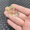 Anel de jade flor flutuante de jade anel de jade anel violeta anel de jade gelado anel de jade anel de corrida anel de joia