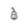 Colgante de Calabaza Mate Retro de Plata Pura S999 Giratorio DIY Pulsera Pulsera Material Accesorios de Plata