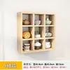 Estantería de Celosía de Madera Maciza, Estante de Almacenamiento para Montar en Pared, Gabinete de Almacenamiento para Montar en Pared, Estante de Exhibición para Tetera y Tazas, Accesorios Pequeños, Artículos de Librería
