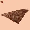 Novo Estilo Lenço Triangular de Sarja Feminino com Estampa Geométrica de Bolinhas Redondas, Xale de Proteção Solar para Viagem, Fábrica Fonte Atacadista