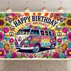 Amazon Fondo de Cumpleaños Temático de Esponja Amarilla de Dibujos Animados Banner Feliz Cumpleaños para Niña Suministros de Decoración de Cumpleaños