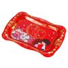 En Stock Entrega Rápida Acero Inoxidable Charola Roja Charola Festiva de Frutas Charola de Dulces Mesa Charola para Bodas Charola de Celebración de Bodas