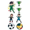 Troféu de Futebol Foto Infantil Adesivos de Tatuagem Coloridos para Mulheres e Homens Tatuagens Coloridas Luminosas de Longa Duração à Prova d'Água High-End