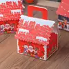 Casa de Pan de Jengibre Navideña de Año Nuevo Galletas Dulces Copo de Nieve Crujiente Caja de Regalo Turrón Navideño Caja de Empaque de Chocolate