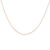 [Un paquete de 100] cadena de labio cadena O cadena clavicular cadena desnuda collar para mujer cadena de cuello de oro de 18 quilates cadena versátil universal