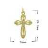 Oferta Especial DIY Joias Série Borboleta Libélula Pingente Zircônia Microcravejada Acessórios Galvanoplastia Ouro Real 18K