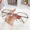 Armazón de gafas 2902TR90 para estudiantes hombres y mujeres marco cuadrado anti-luz azul moda irregular se puede equiparar con gafas para miopía venta al por mayor