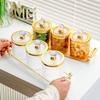 Plástico selado jarra grão cozinha armazenamento de grau alimentício transparente jarra caixa snack produtos secos frasco de armazenamento de grão de café