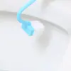 Cepillo para Inodoro de Baño con Mango Extendido para Limpiar Rincones Muertos Cepillo de Limpieza en Forma de V de Plástico Cepillo Curvo Interior para Inodoro
