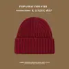 Gorro Estilo Coreano para Otoño e Invierno, Cálido y Engrosado, Gorro de Lana a Prueba de Frío para Mujer, Gorro de Punto Engrosado de Doble Capa de Color Sólido para Hombre, A Prueba de Frío y Protege Orejas