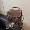 Mochila Transfronteriza para Mujer Nueva Versátil Portátil Bolsa Cuadrada Pequeña Gran Capacidad Moda Nicho Bandolera de un Hombro