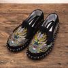2026 Novos Sapatos de Pano Estilo Chinês Velho Pequim, Bordado em Pano Puro, Solado de Borracha Plano, Bordado Facial, Estilo Étnico Masculino