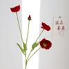 Ramo Simulado de Amapola de Islandia de Alta Calidad Decoraciones de Mesa para Sala de Estar Flor de Seda de Amapola Estilo ins Decoraciones Suaves